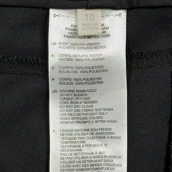 Adidas Golf Shorts Women's Size 10 Black Mid Rise Activewear Double Snap Button - Picture 5 of 12